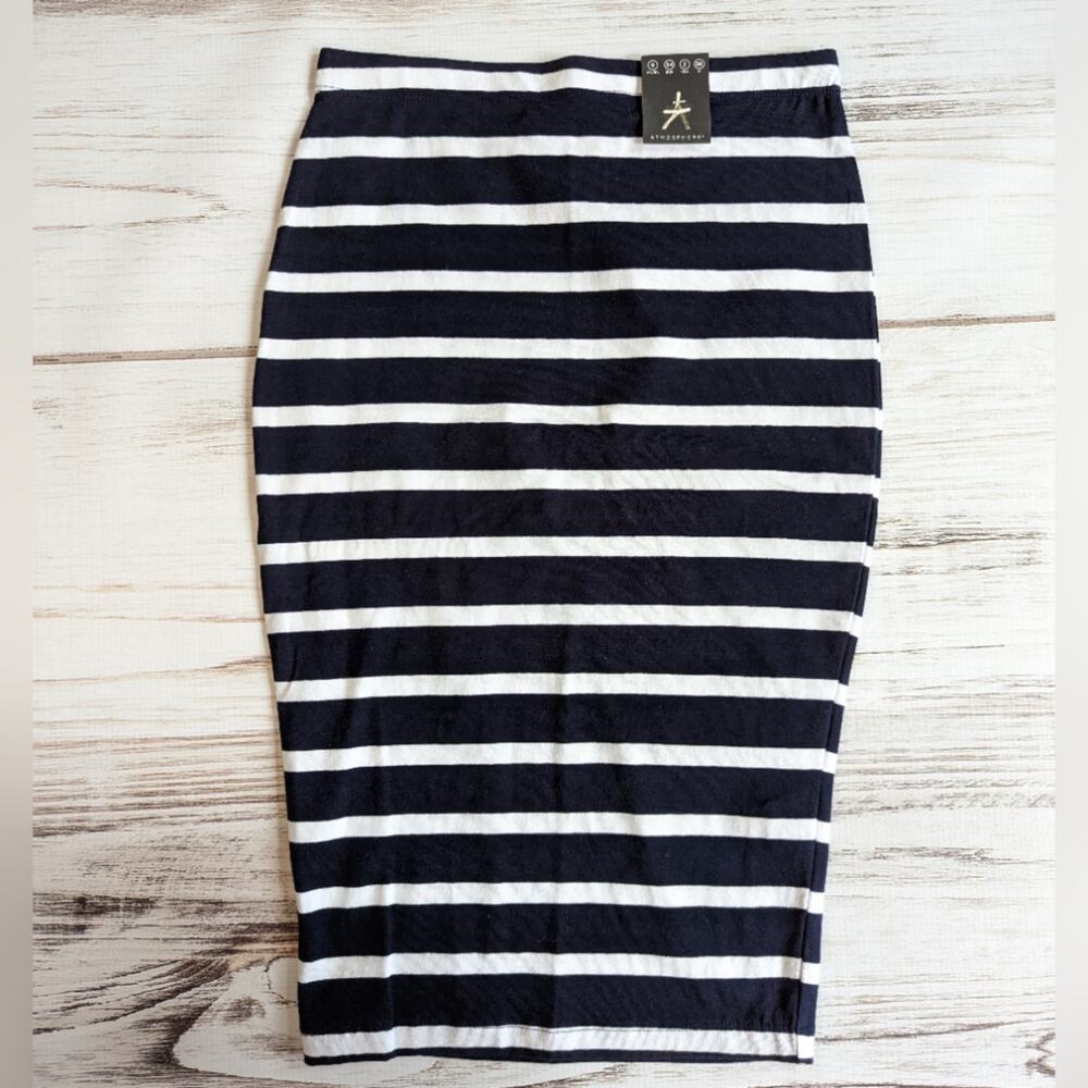 Atmosphere Stripe Pencil Skirt sz 2 New with tags